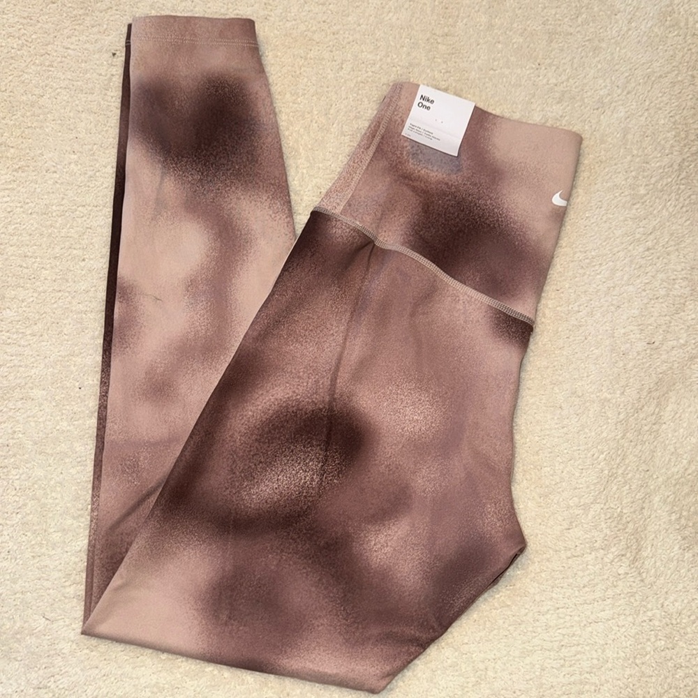 Nike Brown Tie-Dye Leggings